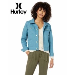 Hurley Scout Twill Denim Jacket - Blue Teal